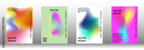 Artistic covers design. Creative fluid colors backgrounds. Set of abstract covers