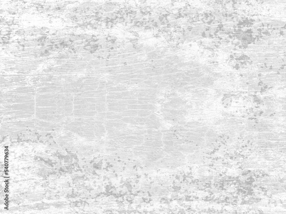 Old white paper parchment background design with distressed vintage wood stains and ink spatter in gray, faded shabby center, elegant antique monochrome wall color