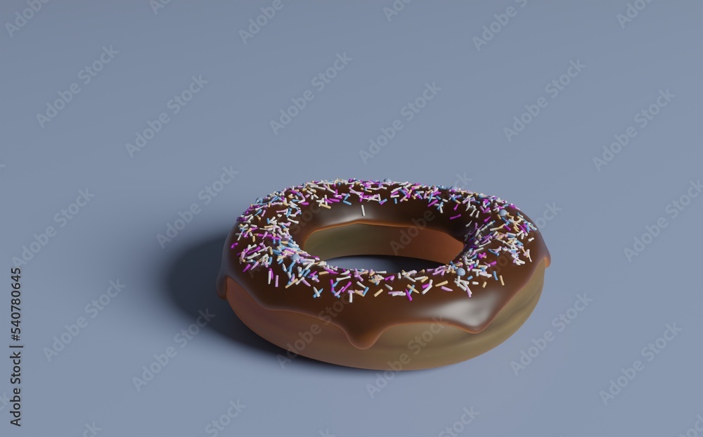 donut with chocolate icing donut with chocolate icing