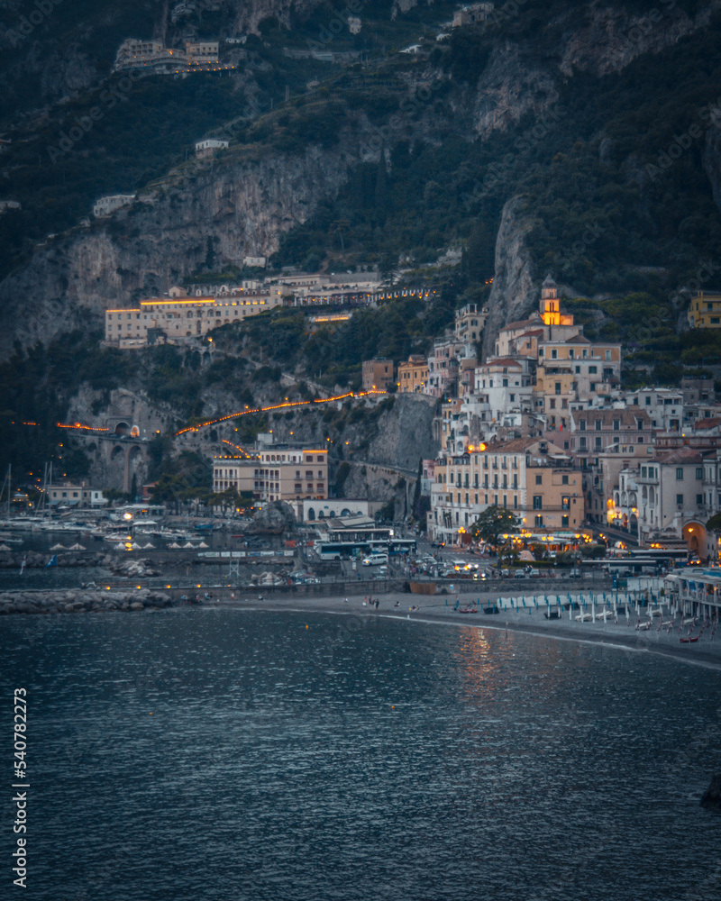 view of the city of Amalfi