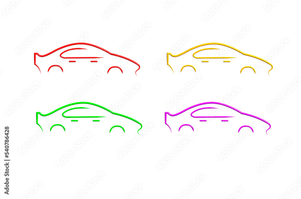 
logo of a sports car in the style of minimalism