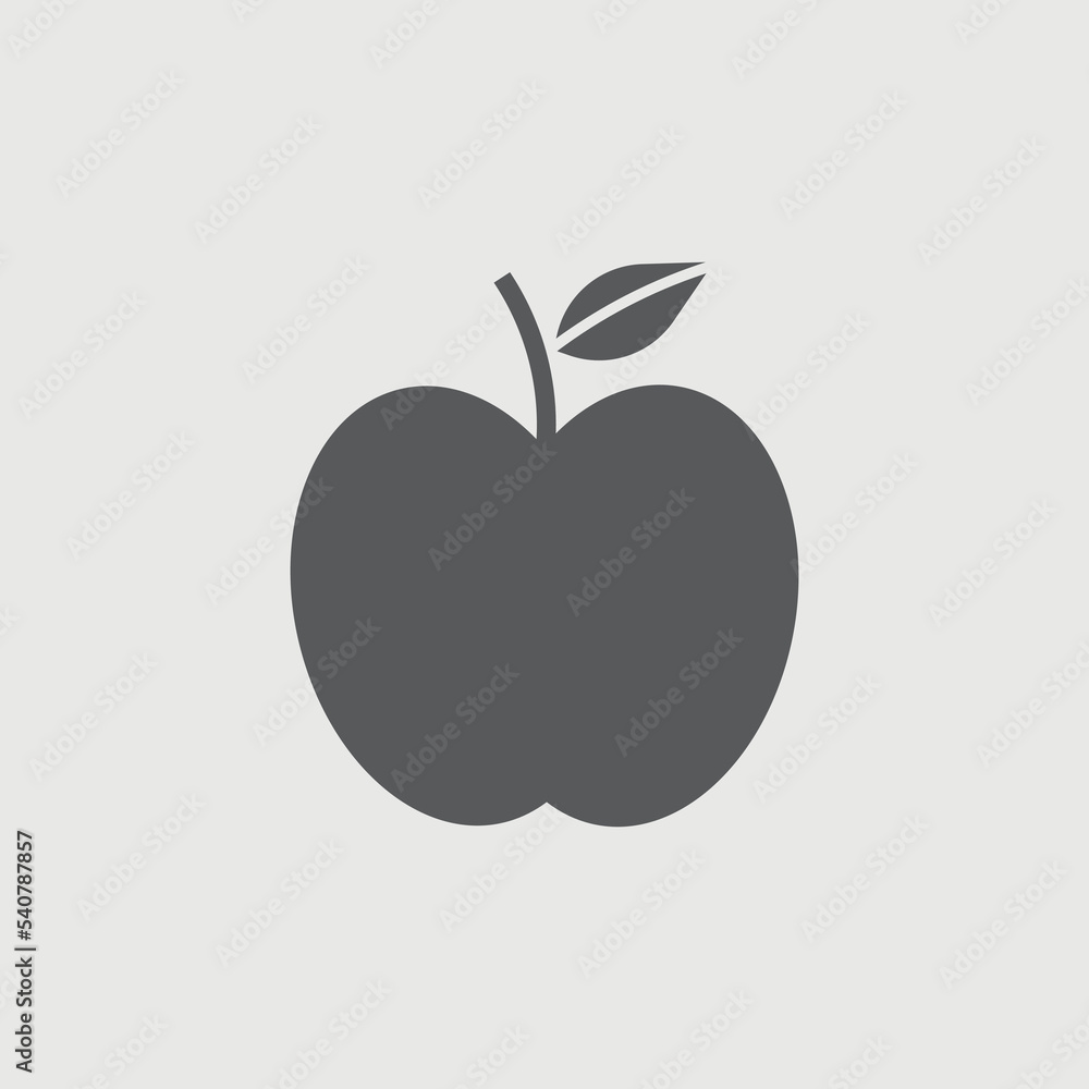 Apple vector icon illustration sign Apple vector icon illustration sign