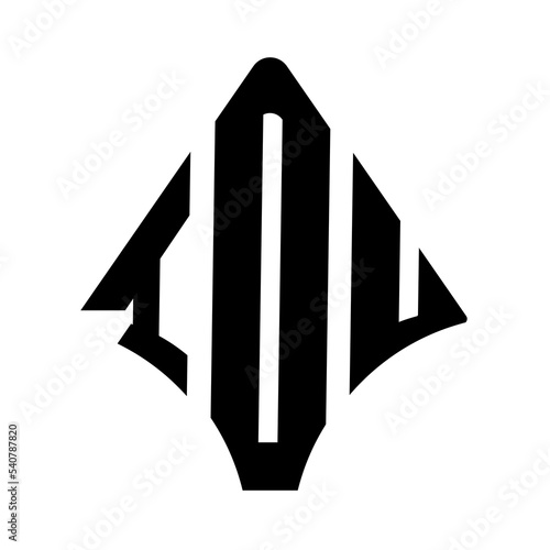 IOU logo. IOU logo letter logo design vector image. IOU letter logo design. IOU modern and creative letter logo. 3 letter logo Vector Art Stock Images.   photo