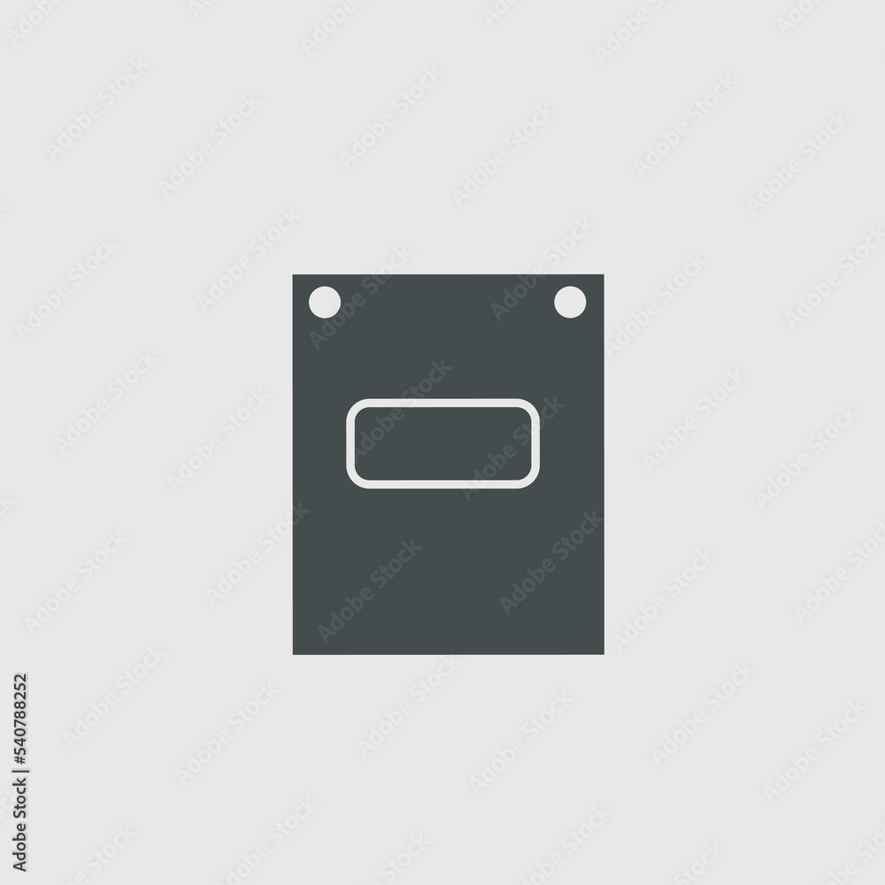 Computer hard drive vector icon illustration sign