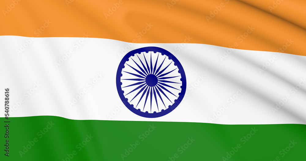 Naklejka premium Flag of India