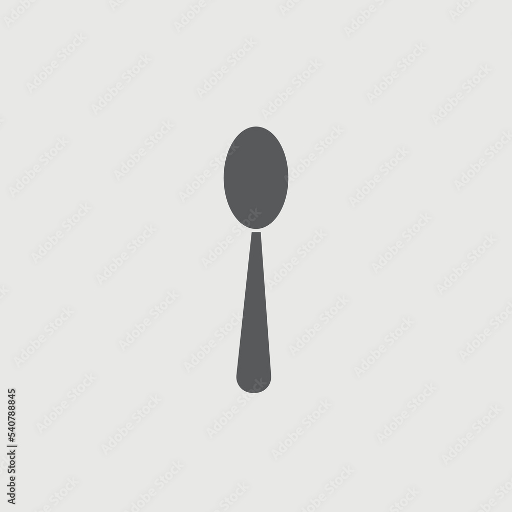Cutlery spoon vector icon illustration sign Cutlery spoon vector icon illustration sign