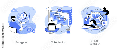 Data privacy isolated cartoon vector illustrations se photo
