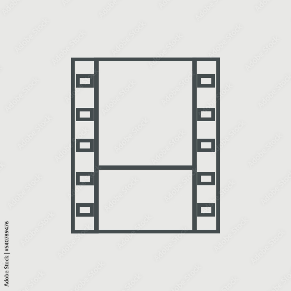 Film strip vector icon illustration sign