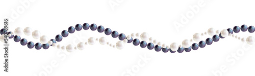 Pearl. White background. Abstract vector illustration. Seamless pattern. Black and white pearls.