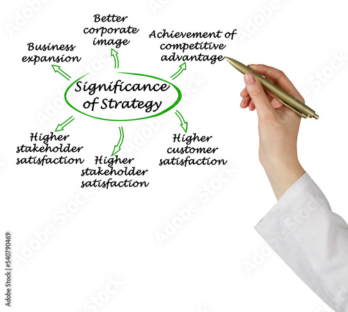 Woman Presenting Significance of Strategy photo