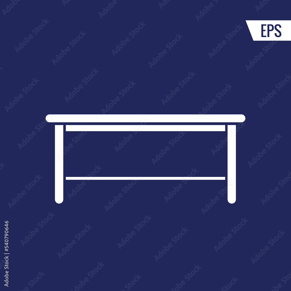 Table vector icon illustration sign