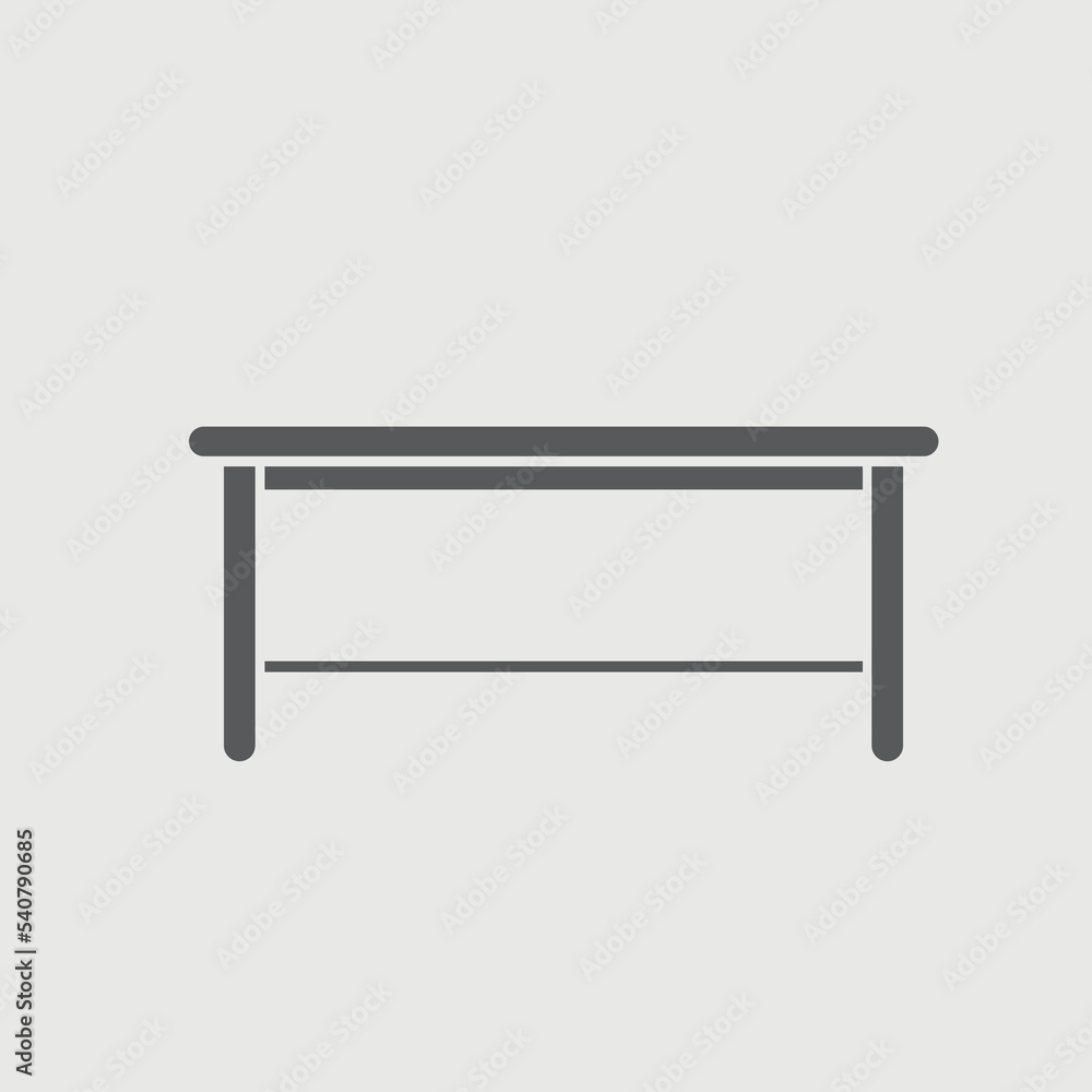 Table vector icon illustration sign Table vector icon illustration sign