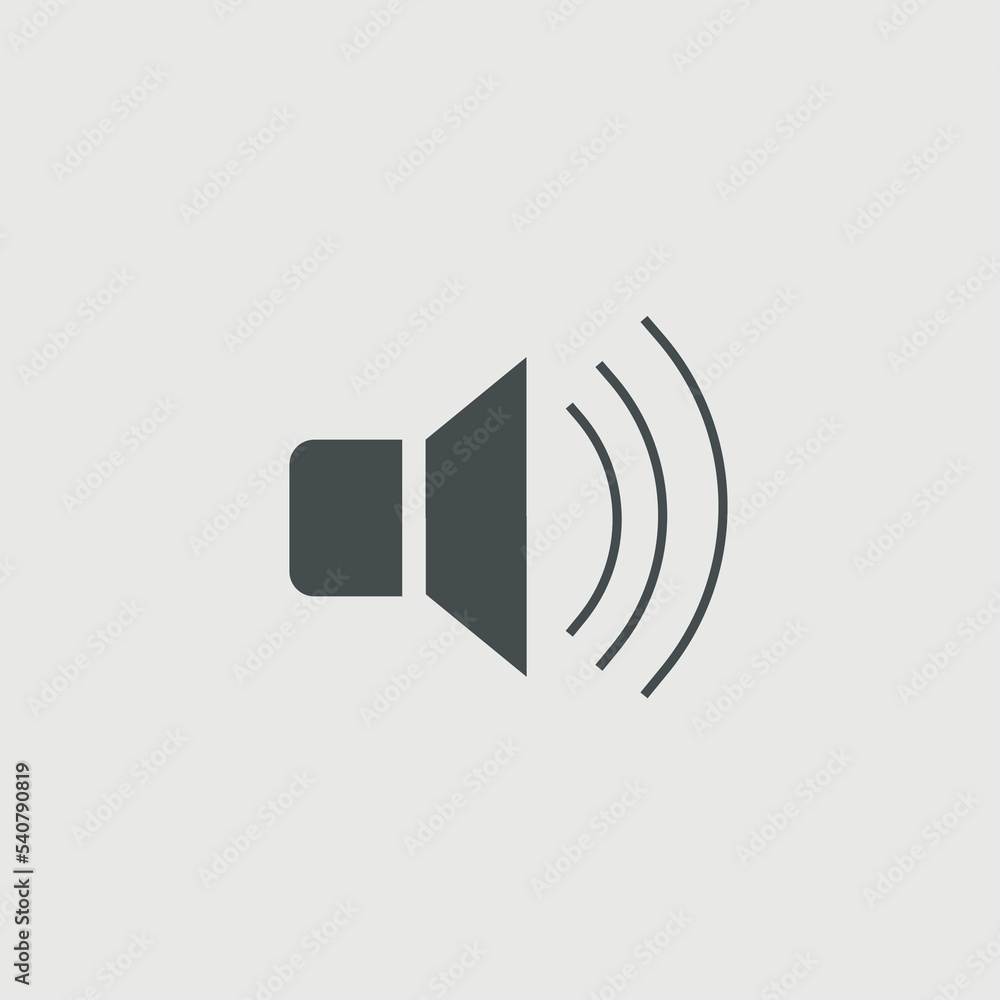Volume vector icon illustration sign Volume vector icon illustration sign
