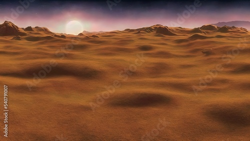 landscpae on extraterrestrial planet   Ai Generated