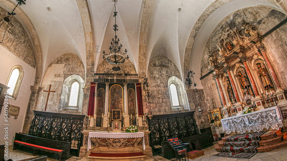 Interior of the Cathedral of St. Mark, Korcula, Croatia