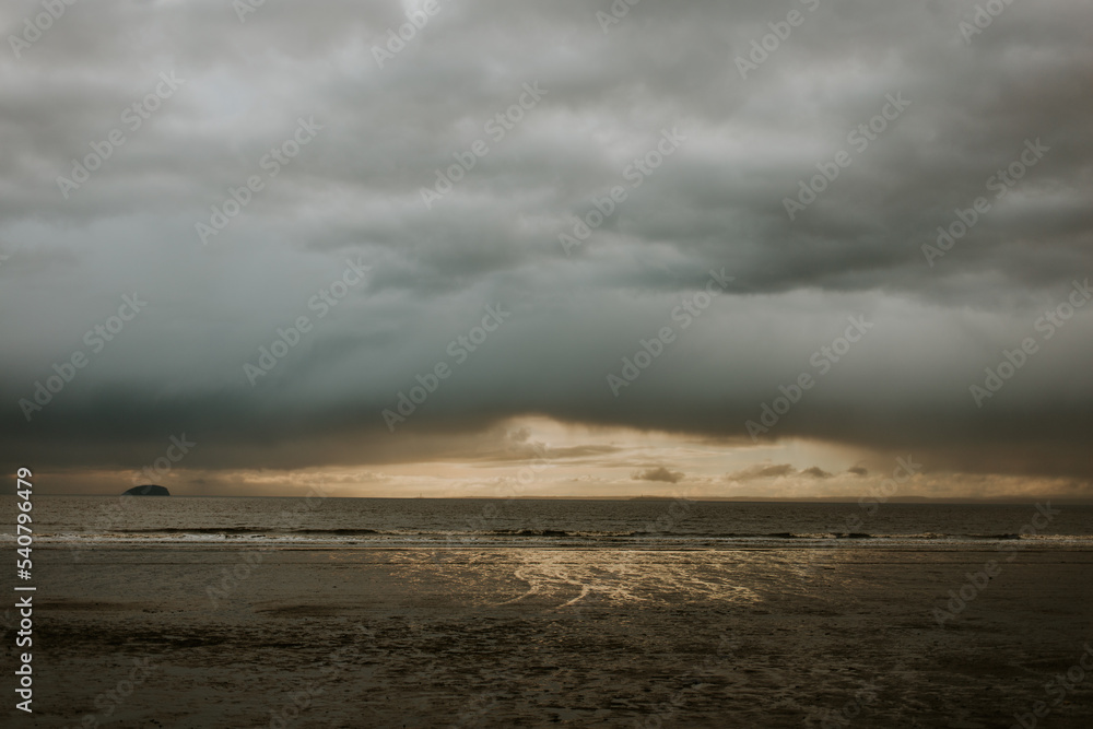 storm on the beach, WESTON SUPER MARE, England