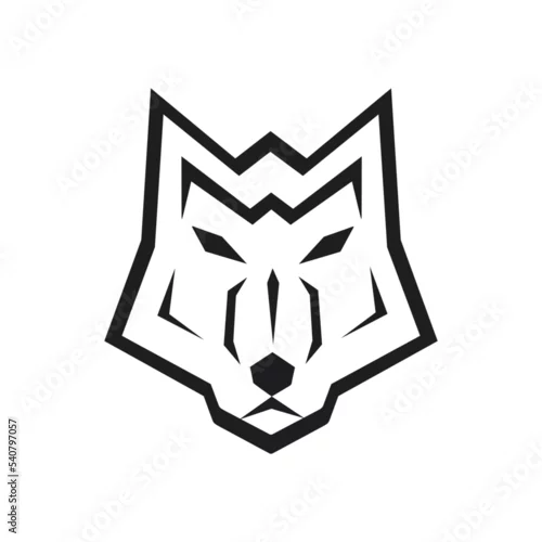 Fototapeta samoprzylepna geometric wolf - pattern for a t-shirt