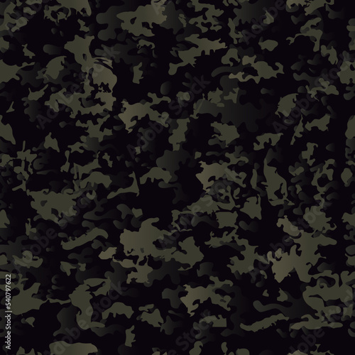 Army Camouflage wrap Seamless Dark Pattern abstract Vector