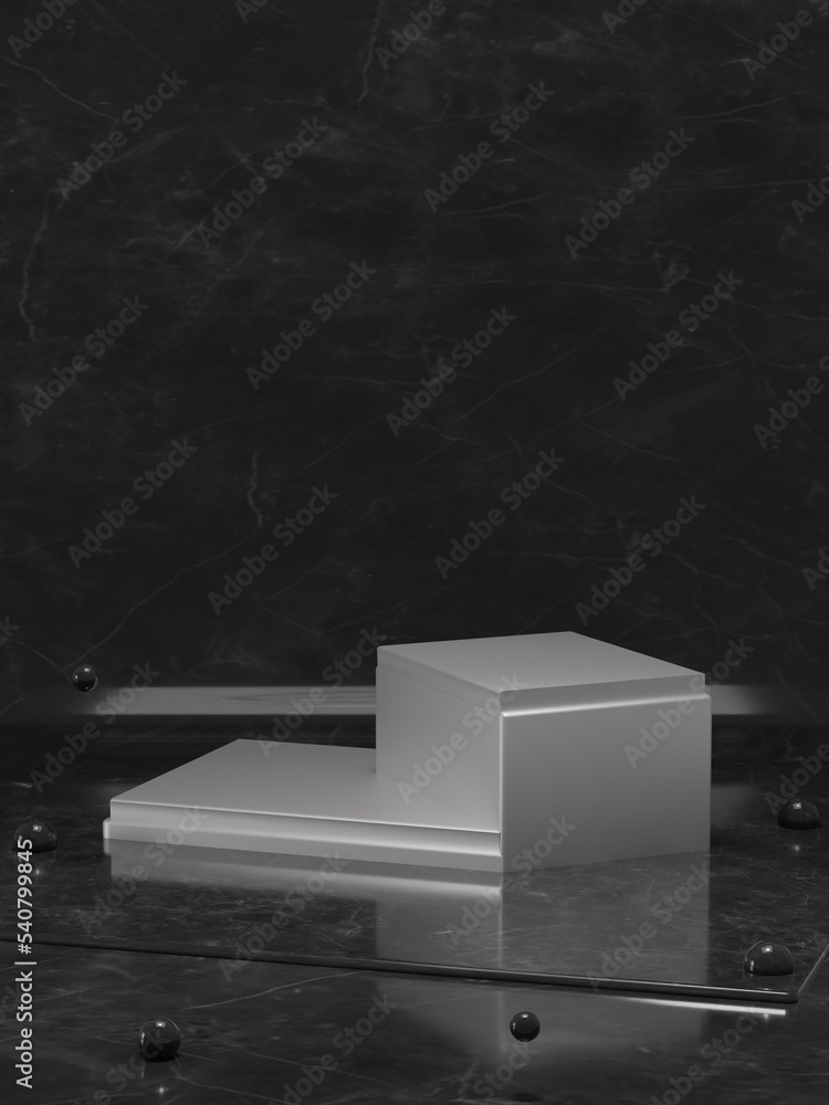 3d rendered cylinder Marble-Dark Podium on the floor geometric shapes Platforms for product presentation, mock up Abstract pastel background color. 3d rendered cylinder Marble-Dark Podium on the floor geometric shapes Platforms for product presentation, mock up Abstract pastel background color.