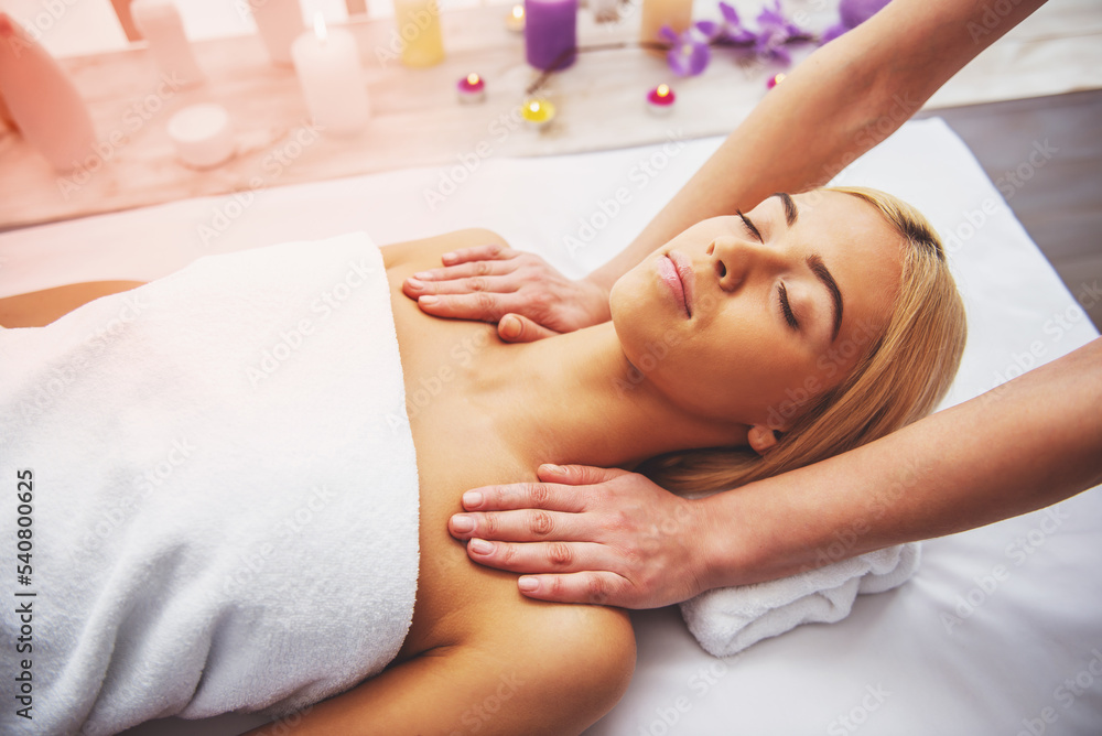Beautiful girl at spa Beautiful girl at spa