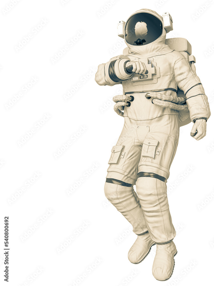 astronaut in a white background
