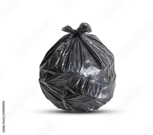 Full garbage plastic bag