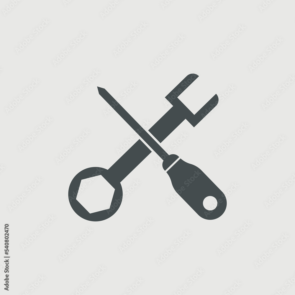 Tools vector icon illustration sign Tools vector icon illustration sign