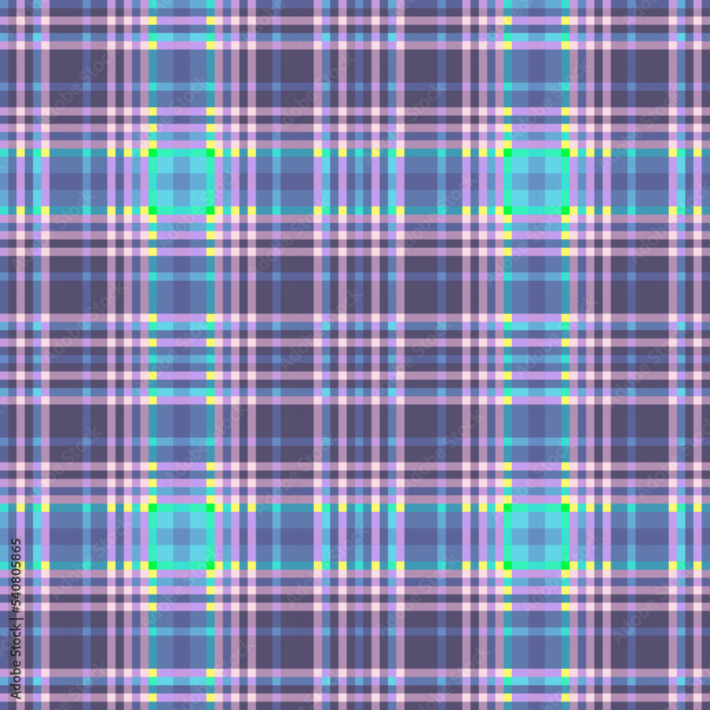 Fototapeta premium Decorative tartan plaid tiles pattern illustration