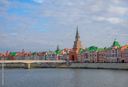 Embankment in Yoshkar-Ola. Mari El Republic. Russia