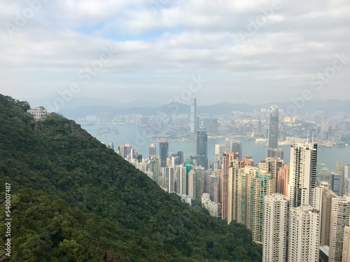 Hong Kong  China  November 2016 - A view of Victoria Peak