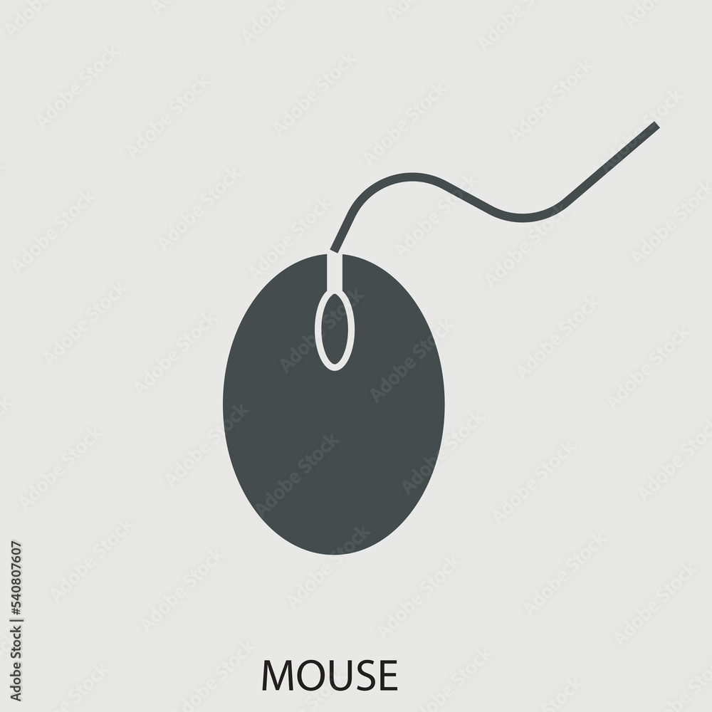Mouse vector icon illustration sign Mouse vector icon illustration sign