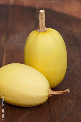 spaghetti squash on table photo