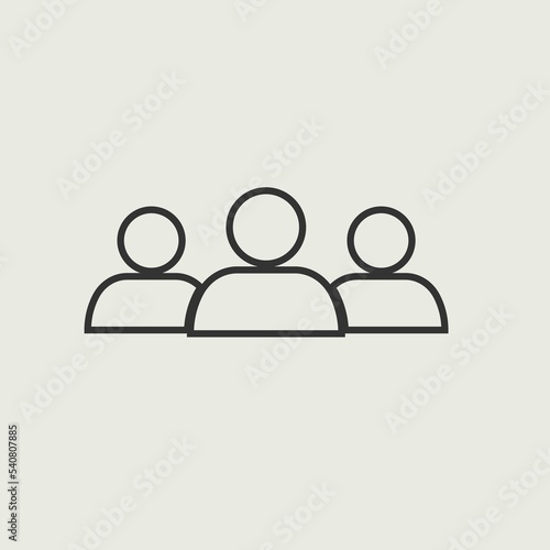 People vector icon illustration sign