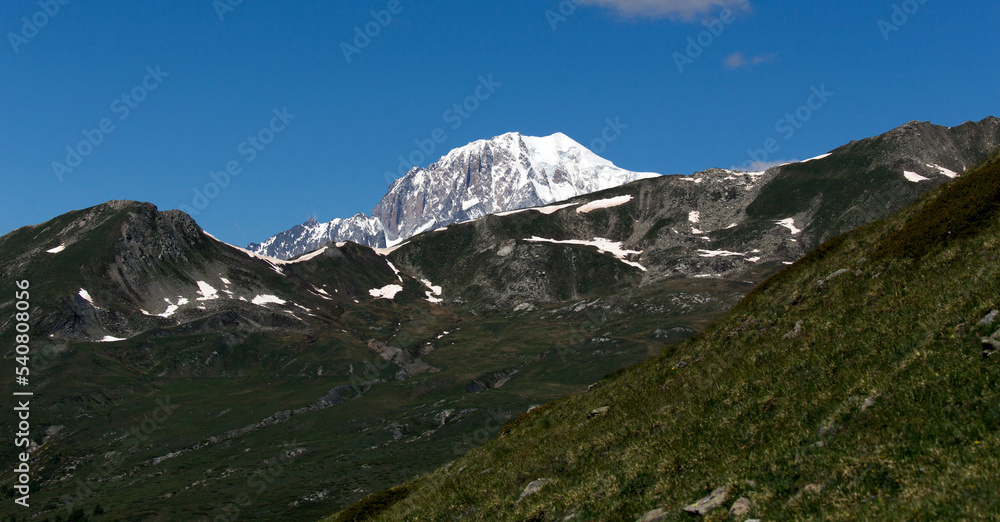View of mountain in Val d'Aosta