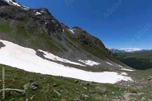 View of mountain in Val d'Aosta photo