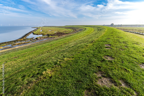 Fotografia Punt van Reide promontory in the Dollart, Netherlands