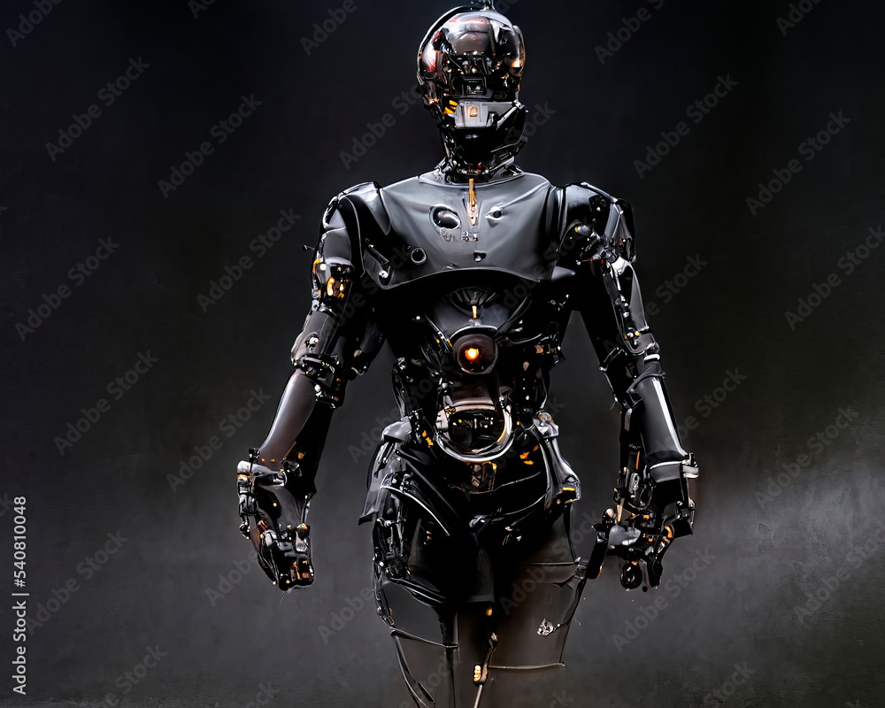 Robots. Futuristic interpretation Future 2025.Illustration Robots. Futuristic interpretation Future 2025.Illustration