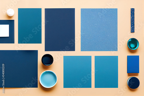 Business brand identity mockup set with trendy colors for you.