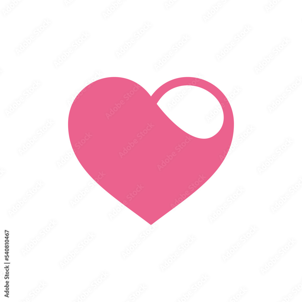 Heat Love Icon Vector Template