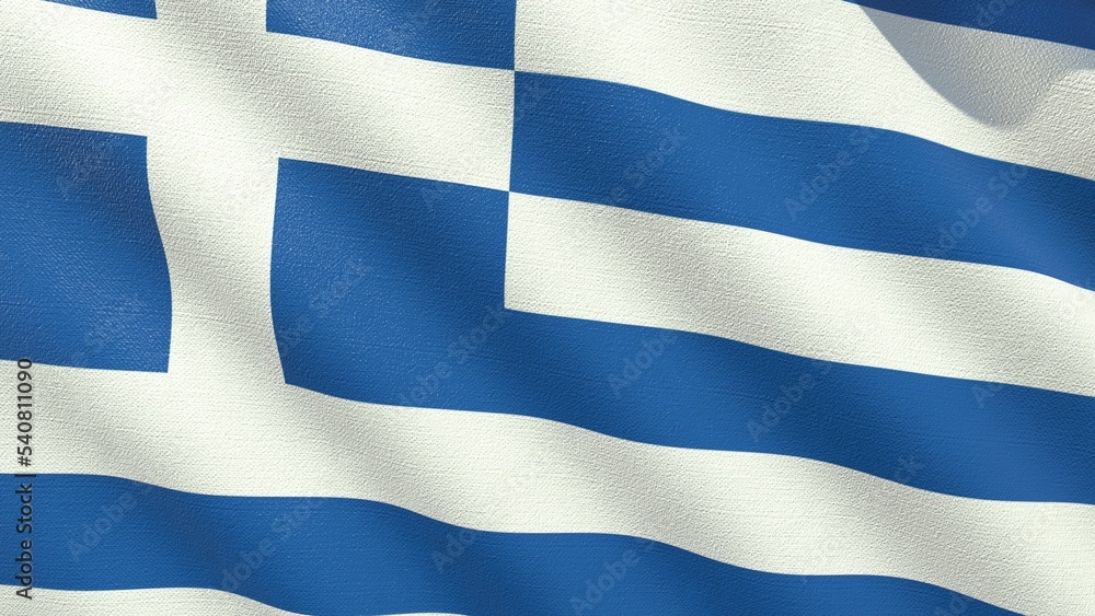 flag of Greece waving in the wind 3d-rendering flag of Greece waving in the wind 3d-rendering
