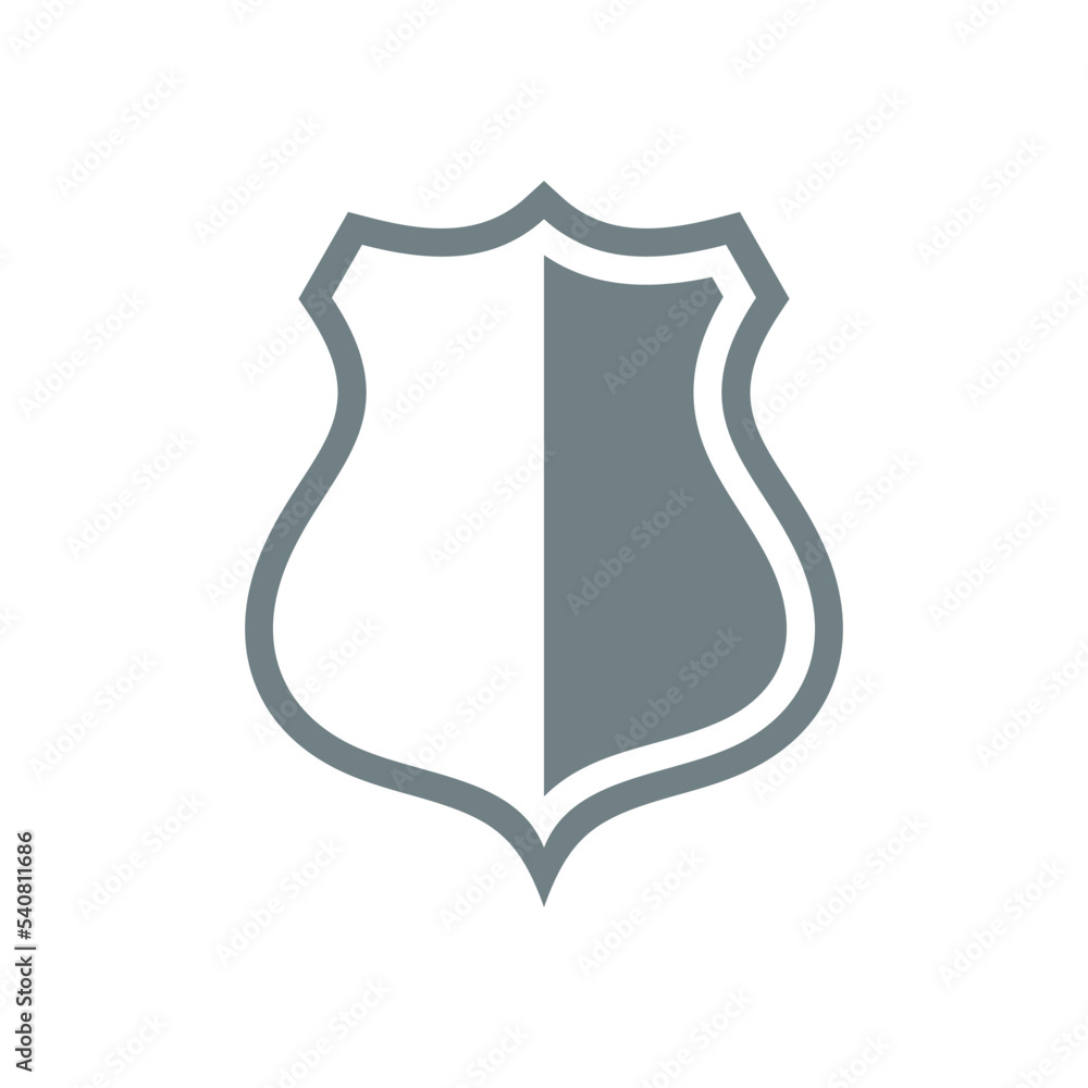 Shield Secure Protection Icon Vector Template Shield Secure Protection Icon Vector Template