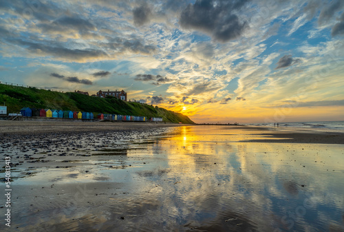 Sunset over Mundesley, Norfolk, 24th June 2022 photo