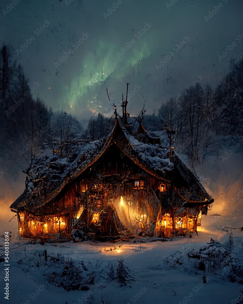 Fototapeta premium Winter Cabin