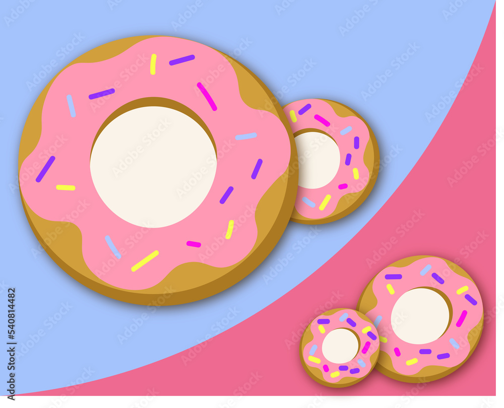 Pink Donuts Background Blue and Pink Pink Donuts Background Blue and Pink