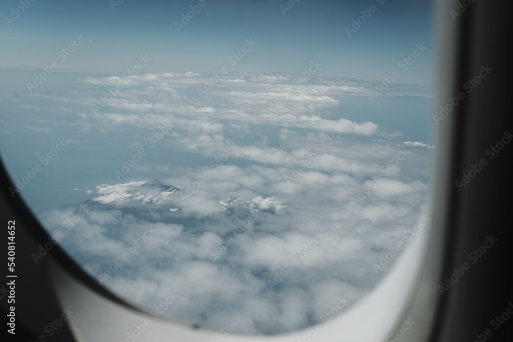view from the airplane window view from the airplane window