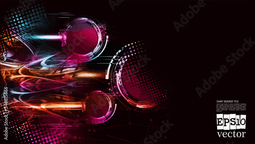 Abstract technology concept background, vector illustration