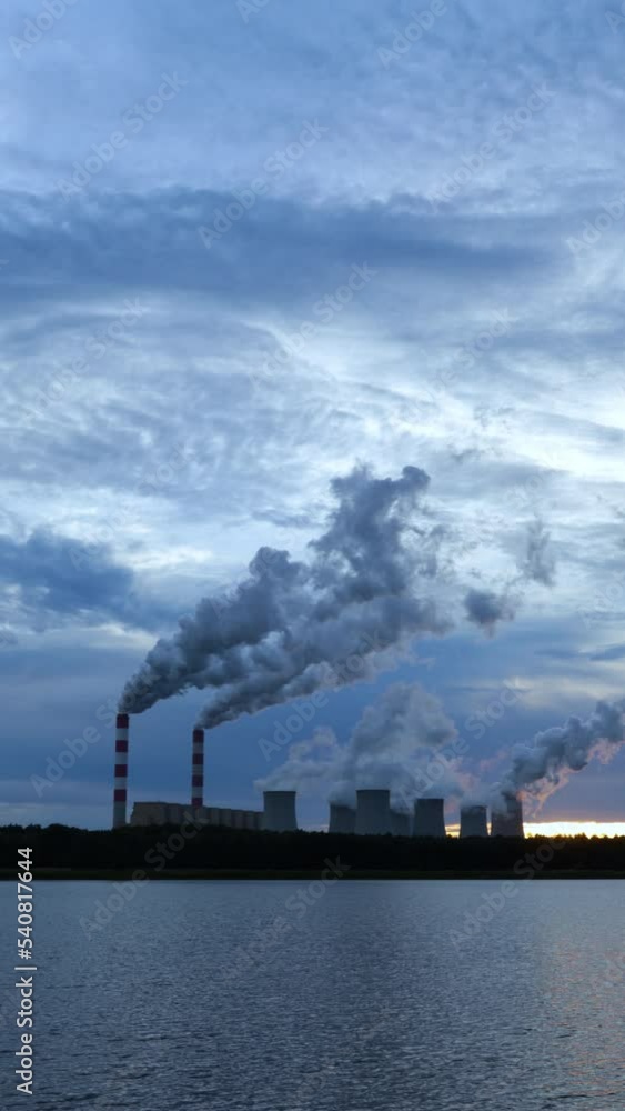 panoramic view of the coal-fired power plant panoramic view of the coal-fired power plant