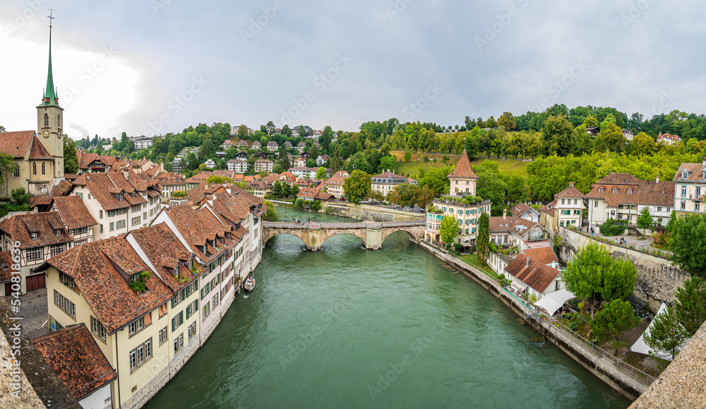 Cityscape of the old town of Bern