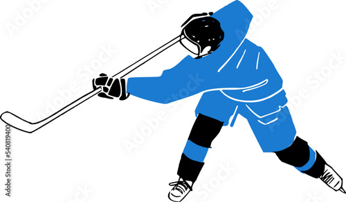 hockey player on the ice