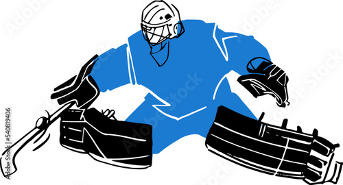 hockey player on the ice
